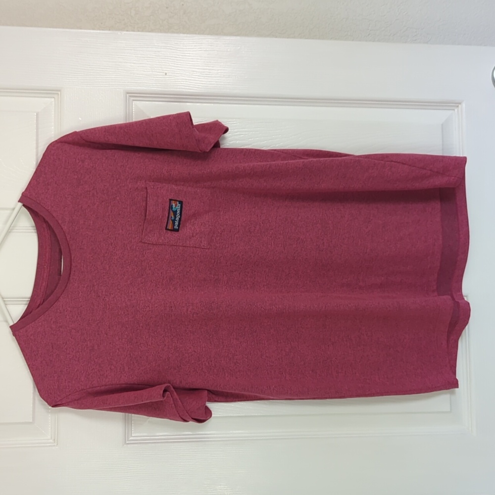 Patagonia, men's, size large, 100% polyester, wicking, active tee